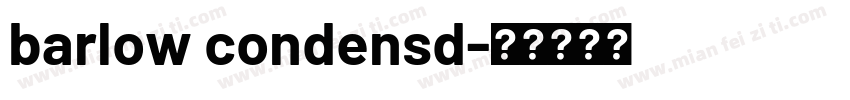 barlow condensd字体转换